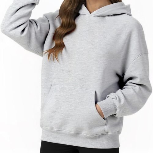 Womens Hooded Hoodies Sweatshirts - Long Sleeve Crewneck Sweaters With Pocket  Fashion Spring Oversized Clothes
