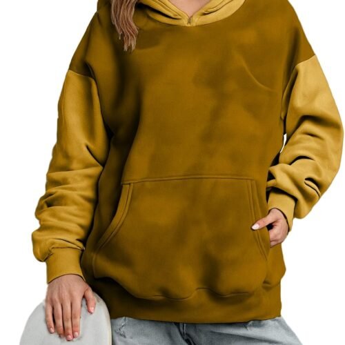 Womens Hooded Sweatshirt Oversized Sweatshirts Pullover With Pocket Long Sleeve Comfy Fashion Outfits