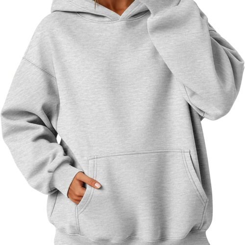 Womens Oversized Hoodies Fleece Sweatshirts Long Sleeve Sweaters Pullover Fall Clothes with Pocket